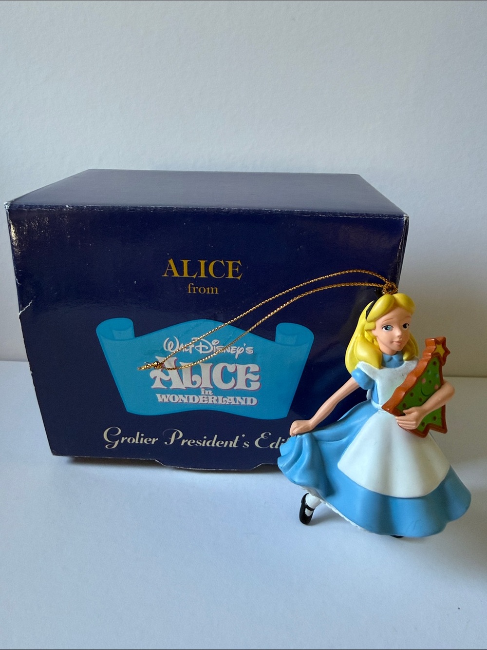 Disney Alice in Wonderland Christmas Ornament Grolier president’s edition
